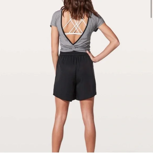 Lululemon I 8Draw String Black Shorts